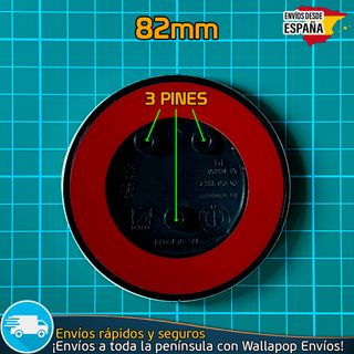 Emblema BMW 82mm de 3 Pines Capó/Maletero Adhesivo