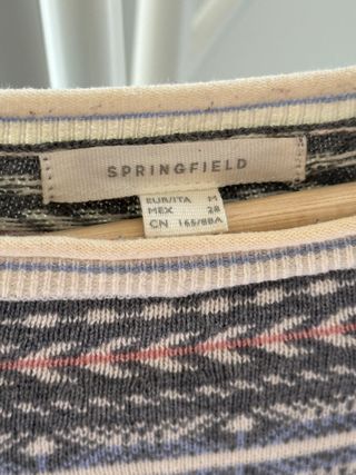 Jersey de punto fino gris de Springfield (talla M)