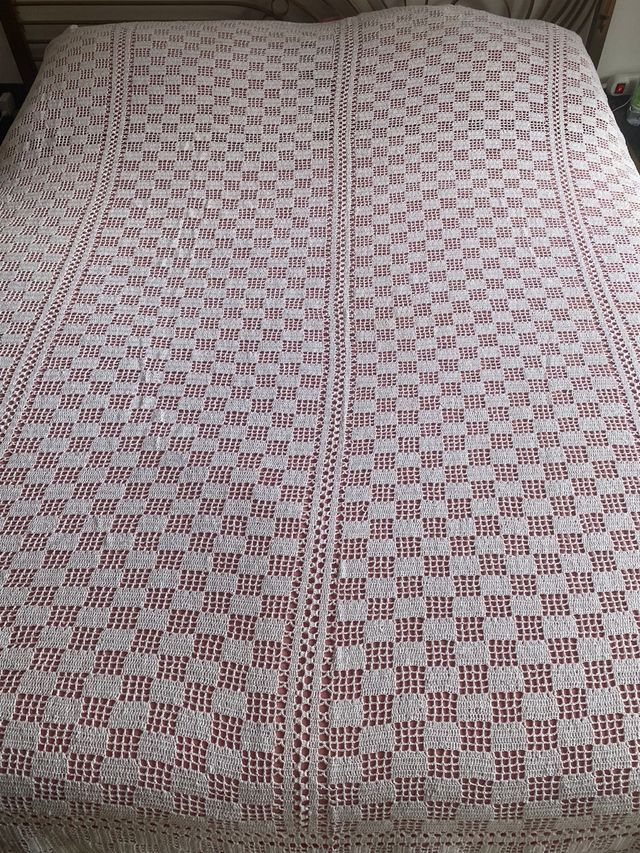 Coperta filo di scozia fatto a mano 