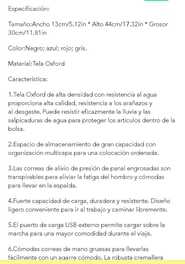 Nueva a estrenar! Mochila Impermeable