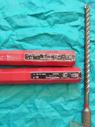 Brocas Hilti de 12 y 16