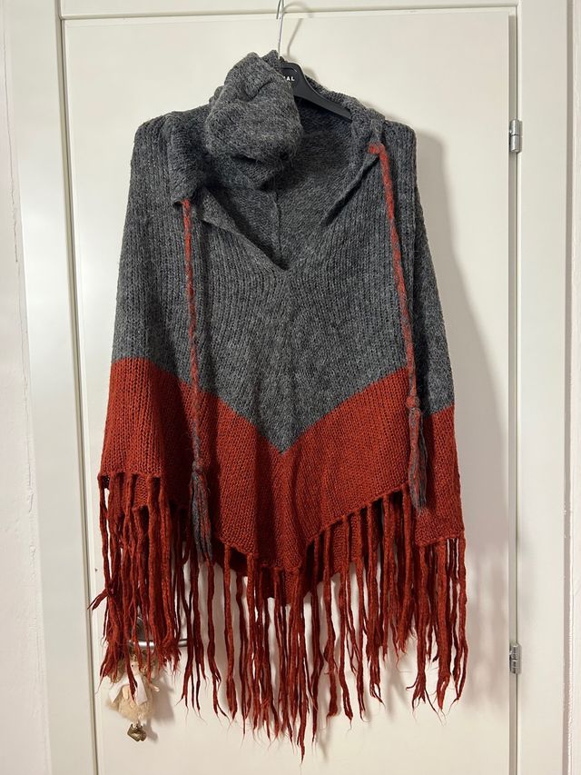 Poncho donna taglia unica