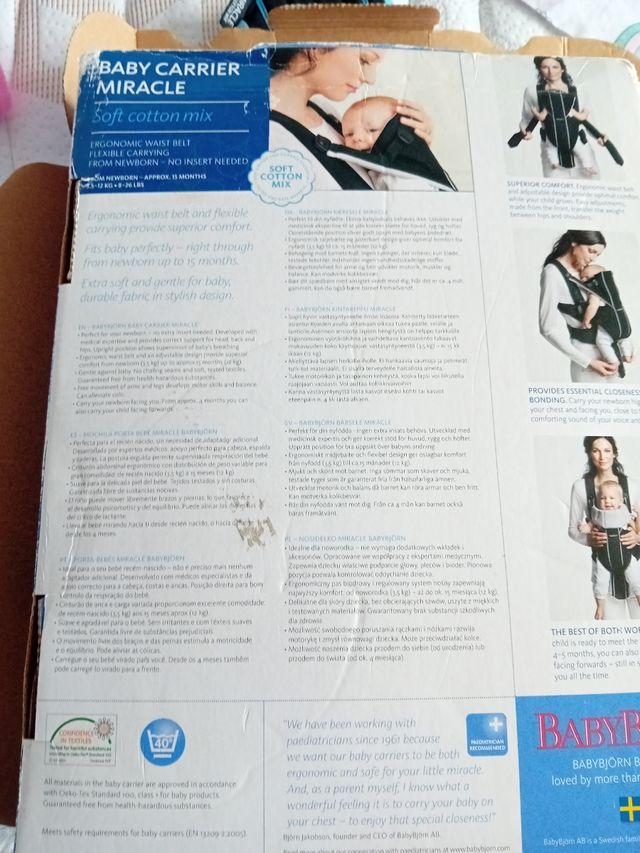 Mochila portátiles babybjorn 