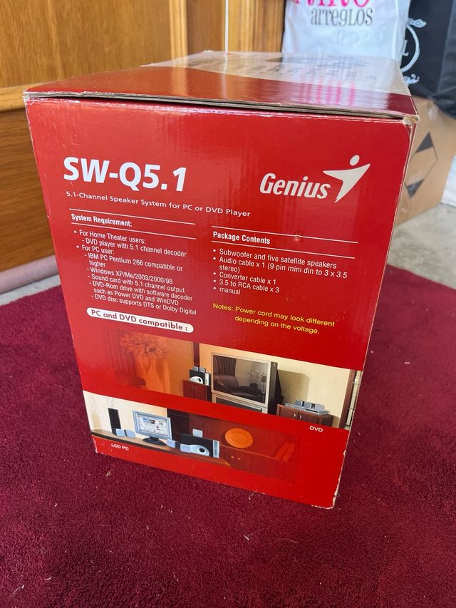 Sistema sonido pc o dvd