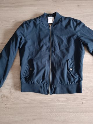 Chaqueta bomber azul