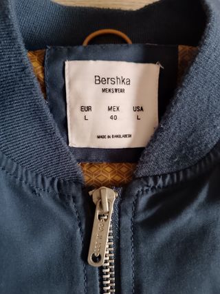 Chaqueta bomber azul