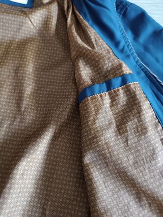Chaqueta bomber azul