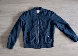 Chaqueta bomber azul