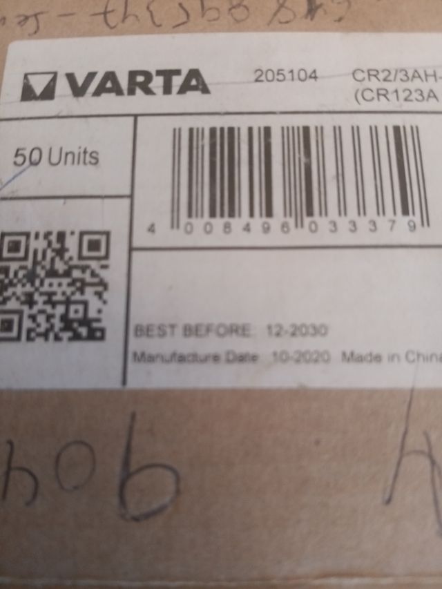 Varta Cr 123