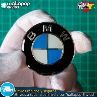 Emblema Volante BMW 45mm Escudo Logo azul y blanco