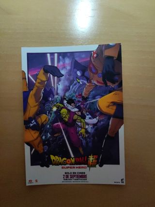 Miniposter promocional Dragon Ball Super Hero