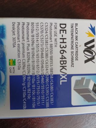 CARTUCHO DE TINTA PARA IMPRESORA