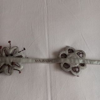 Cintura Maliparmi in pelle e perline