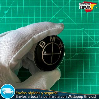 Emblema BMW 45mm Volante Escudo Logo Diseño Negro