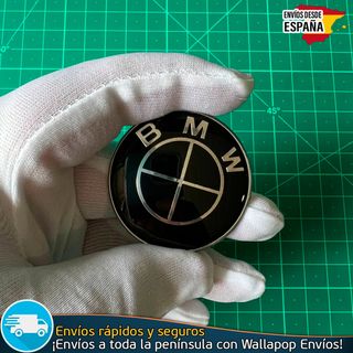 Emblema BMW 45mm Volante Escudo Logo Diseño Negro