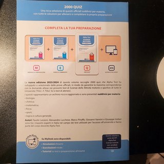 Kit Alpha test scienze motorie 2023/2024