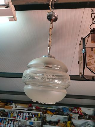 Lampara techo cristal 