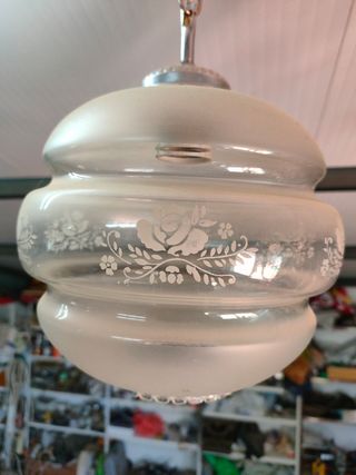 Lampara techo cristal 