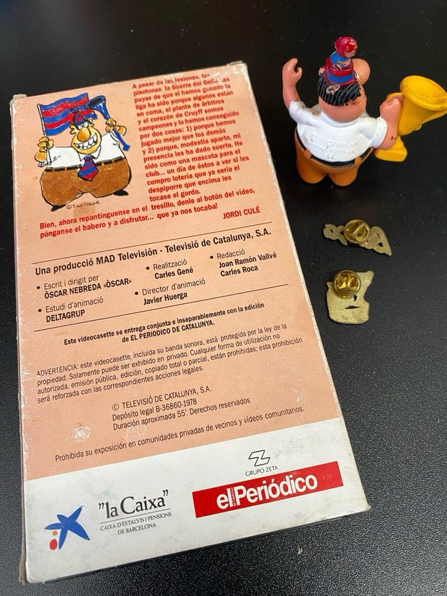 VHS La Lliga d'En Jordi Culé, figura e spille