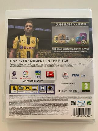 Fifa 17 PS3 en su caja