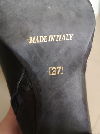 Stivali in pelle nera