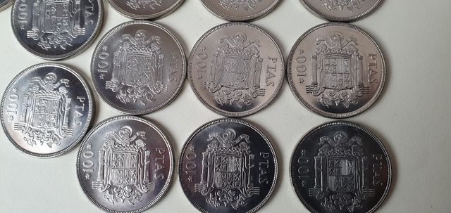 Gran Lote de Monedas Sin Circular de 100 Ptas