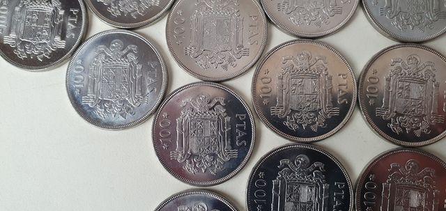 Gran Lote de Monedas Sin Circular de 100 Ptas