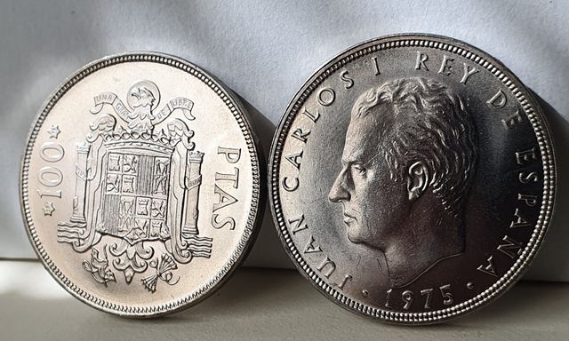 Gran Lote de Monedas Sin Circular de 100 Ptas
