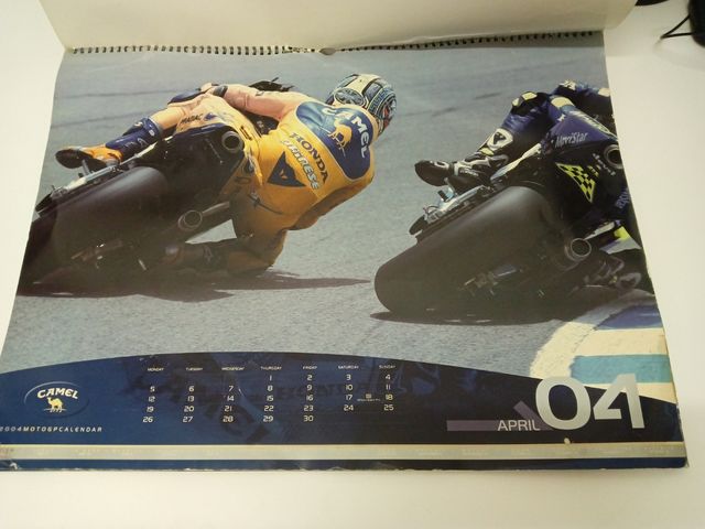 Calendario Camel moto GP 2004