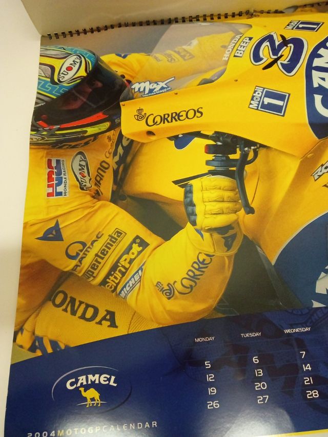 Calendario Camel moto GP 2004