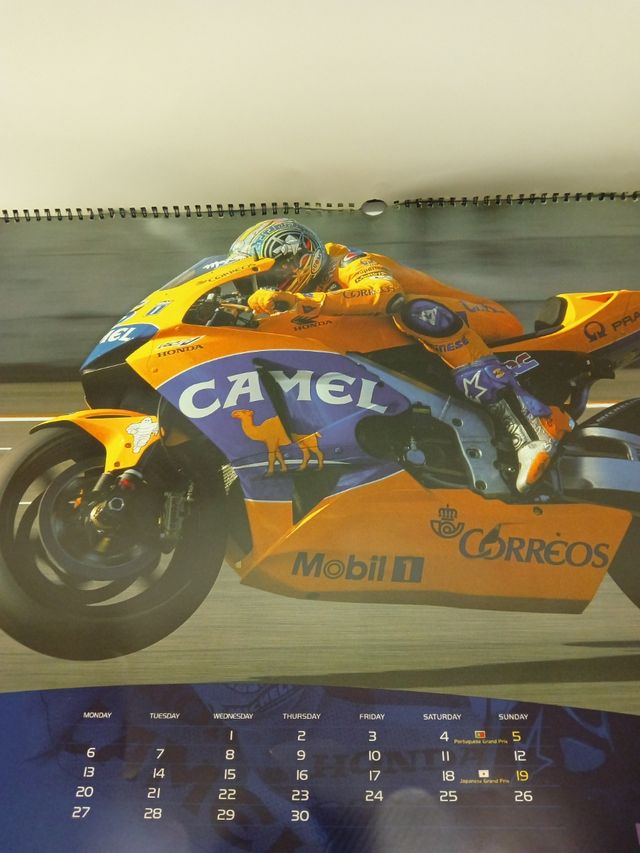 Calendario Camel moto GP 2004