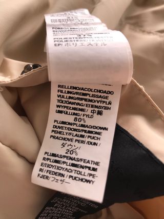 Plumífero mujer reversible de Zara talla L