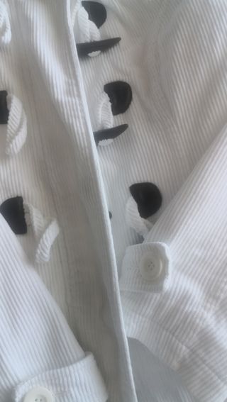 Chaqueta de pana blanca 