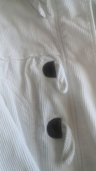 Chaqueta de pana blanca 