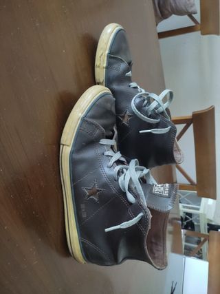 Zapatillas converse de piel