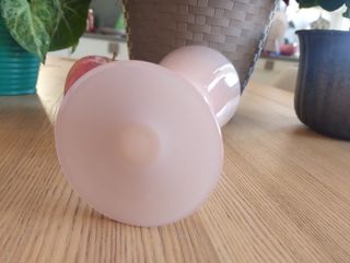 Calice Vintage vetro opalino rosa