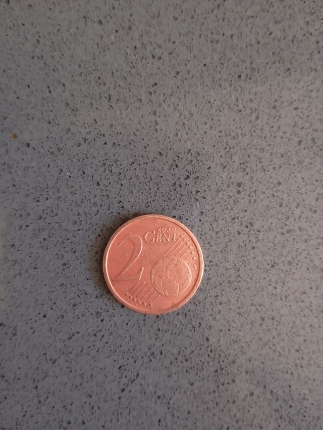 Moneda 2 céntimos Italia. 2002