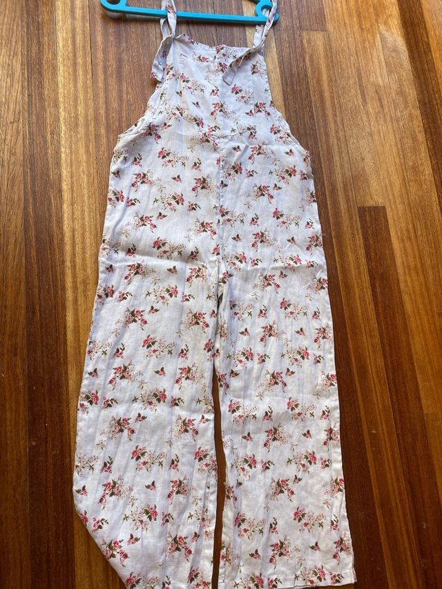 Peto/mono estampado de flores de zara