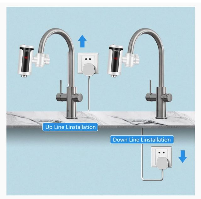 Calefactor de agua instantáneo grifos