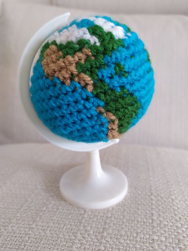 Mappamondo amigurumi.