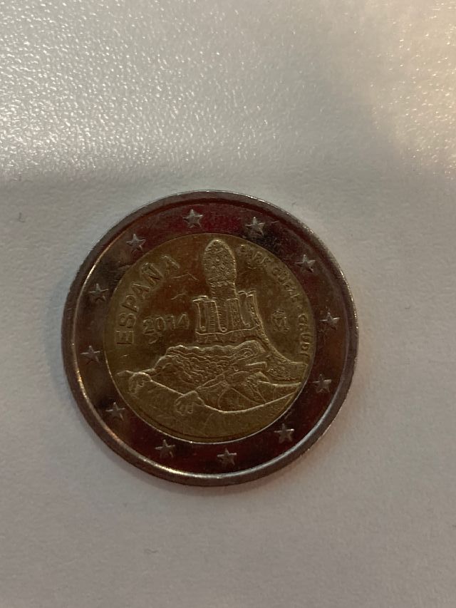 Moneda 2 euros españa conmemorativa 2014