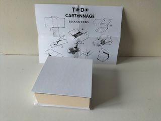 Blocco cubo di carta da Cartonnage 10x10