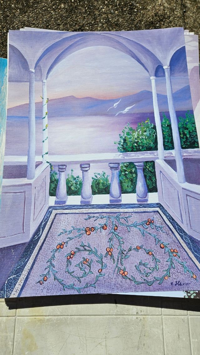 20 poster quadri mare grecia