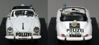 Brumm R198a - Porsche 356 Cabriolet German Police