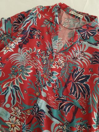 Camisa Flores Hawaiana Pull And Bear