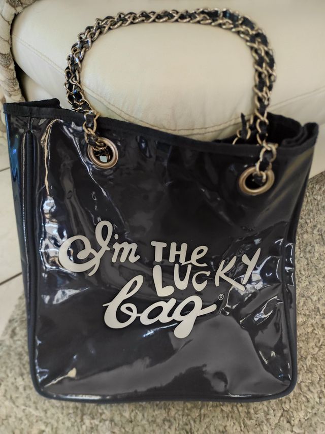 I'm the lucky bag iconica borsa blu
