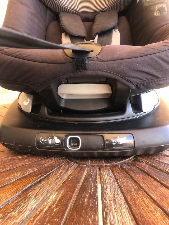 Silla Axissfix bebeconfort grafite giratoria