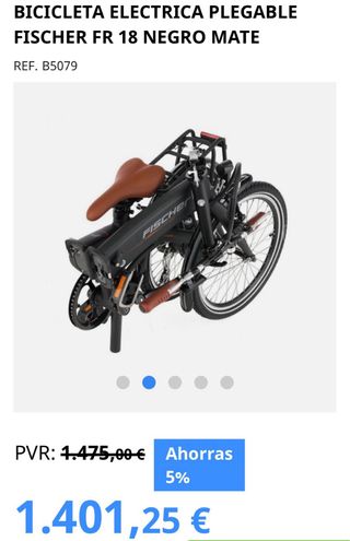 Bicicleta electrica fischer, NUEVA 50km