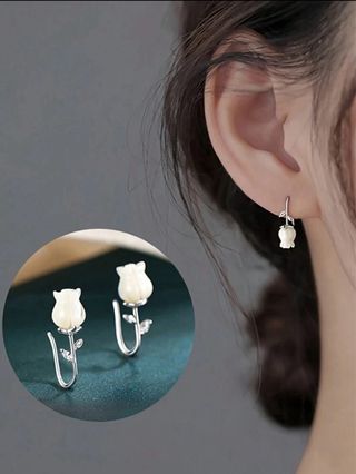 Pendientes flor