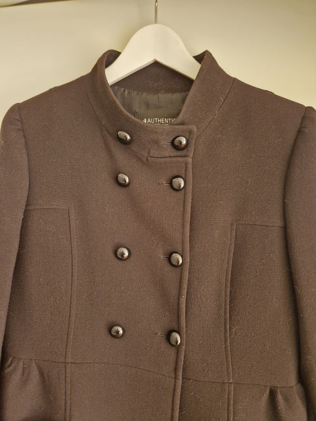 Cappotto mezza stagione nero TG 46